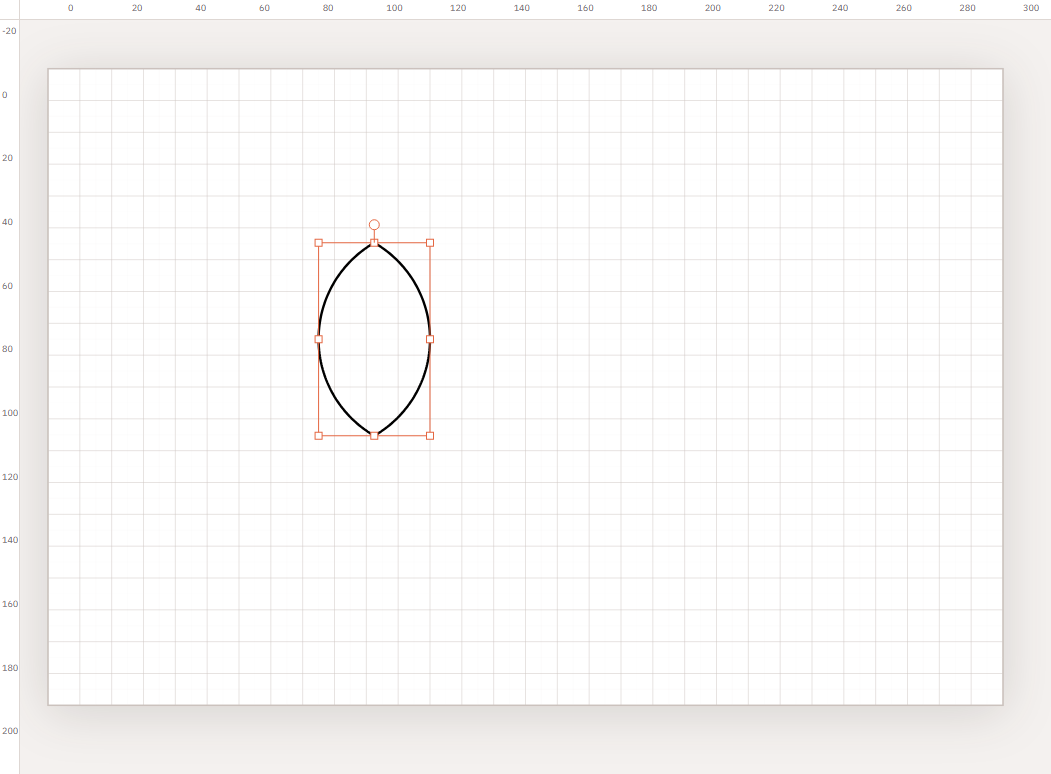 Lens-shaped path remaining after Intersect