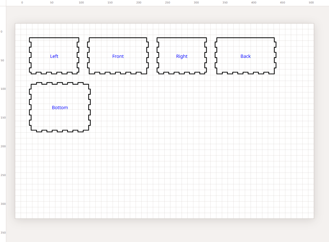 Inserted box panels on the Kav2D page with part-name labels