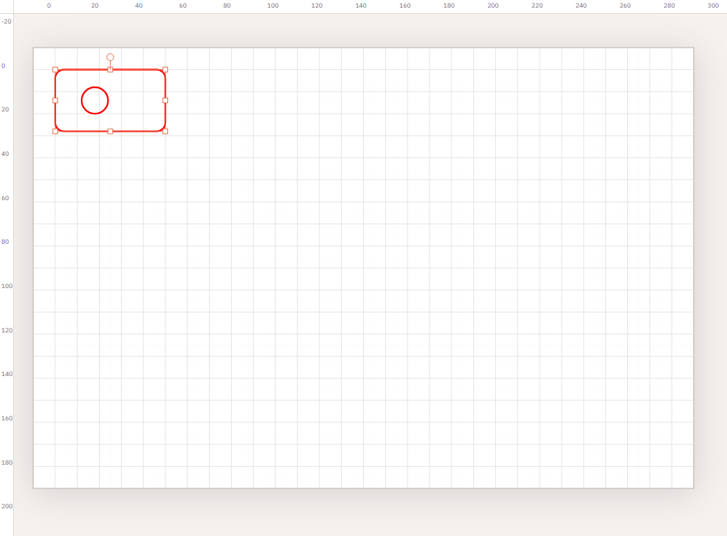 Imported SVG geometry selected on the Kav2D page